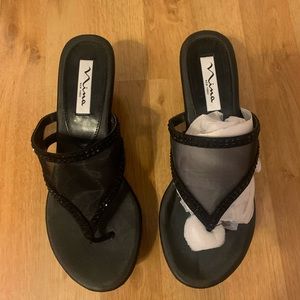 Nina Wedge Sandals